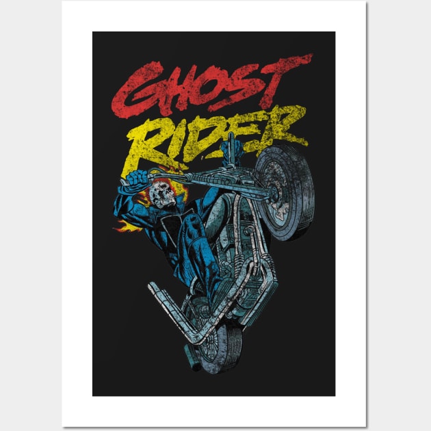 ghost rider classic Wall Art by k4k7uz